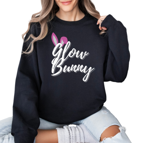 Glow Bunny Oversized Sweatshirt (Dark)