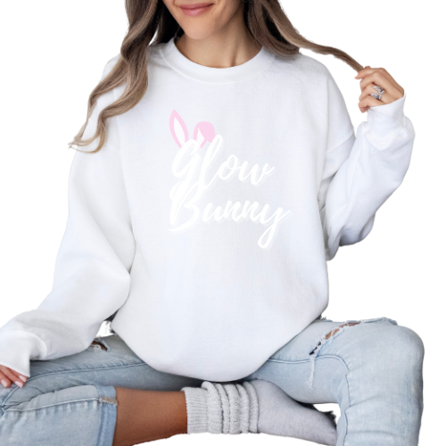 Glow Bunny Oversized Sweatshirt (Light)